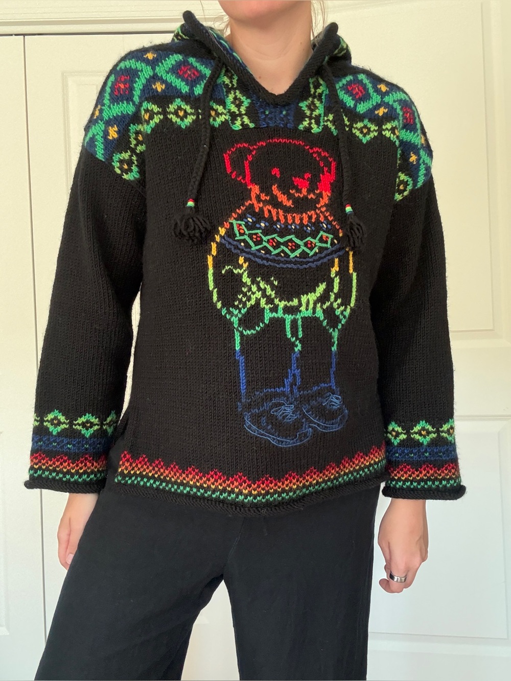 Polo Ralph Lauren Big Pony Wool Turtleneck Sweater in Polo Black Multi